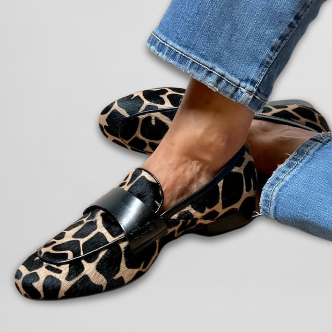Katie | Orthopädische Loafer mit Leopardenmuster