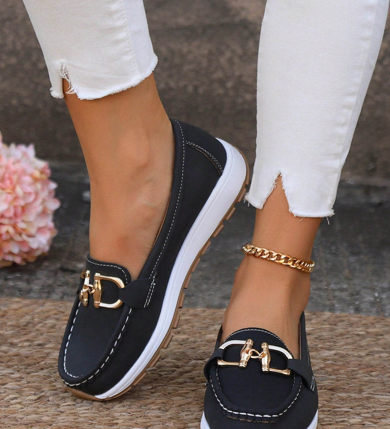Ellie - Flache Schnallen-Lauflernschuhe