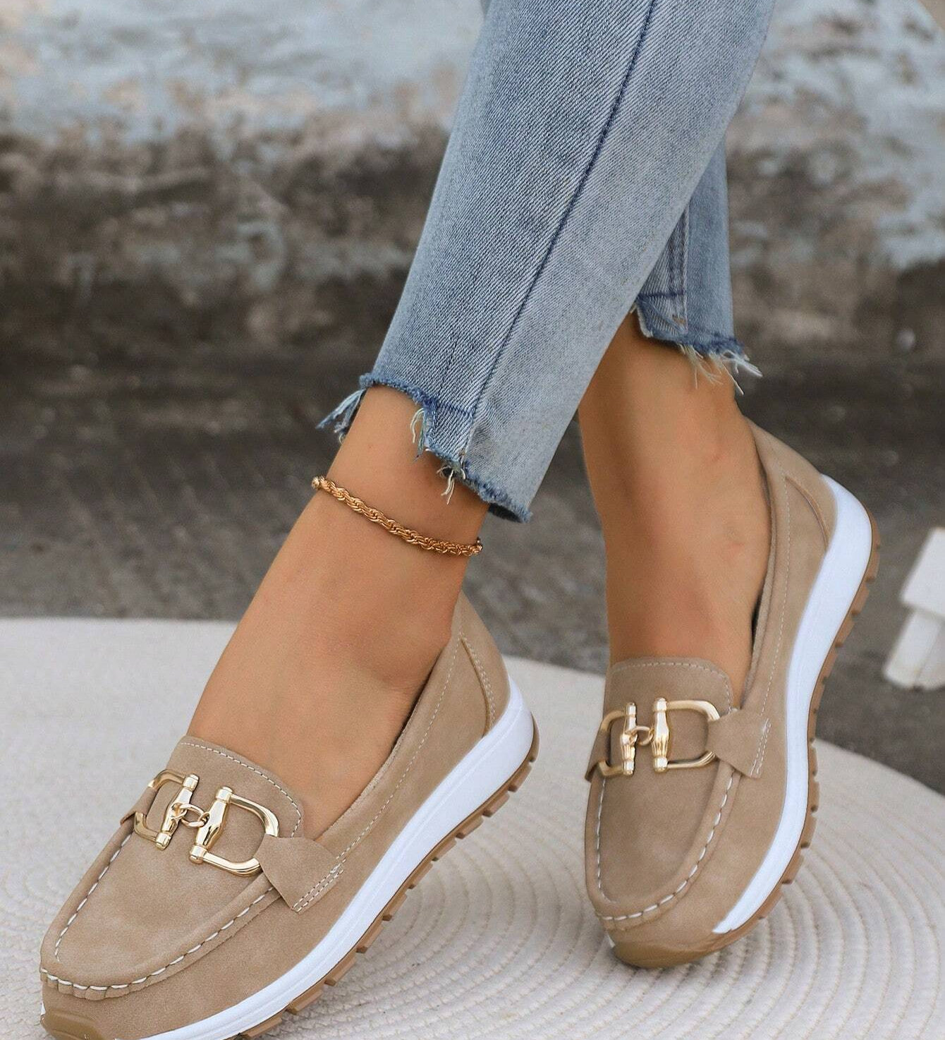 Ellie - Flache Schnallen-Lauflernschuhe