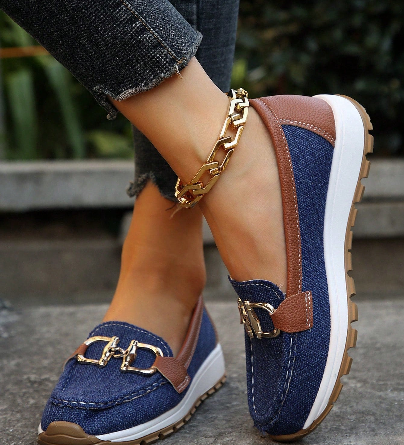 Ellie - Flache Schnallen-Lauflernschuhe