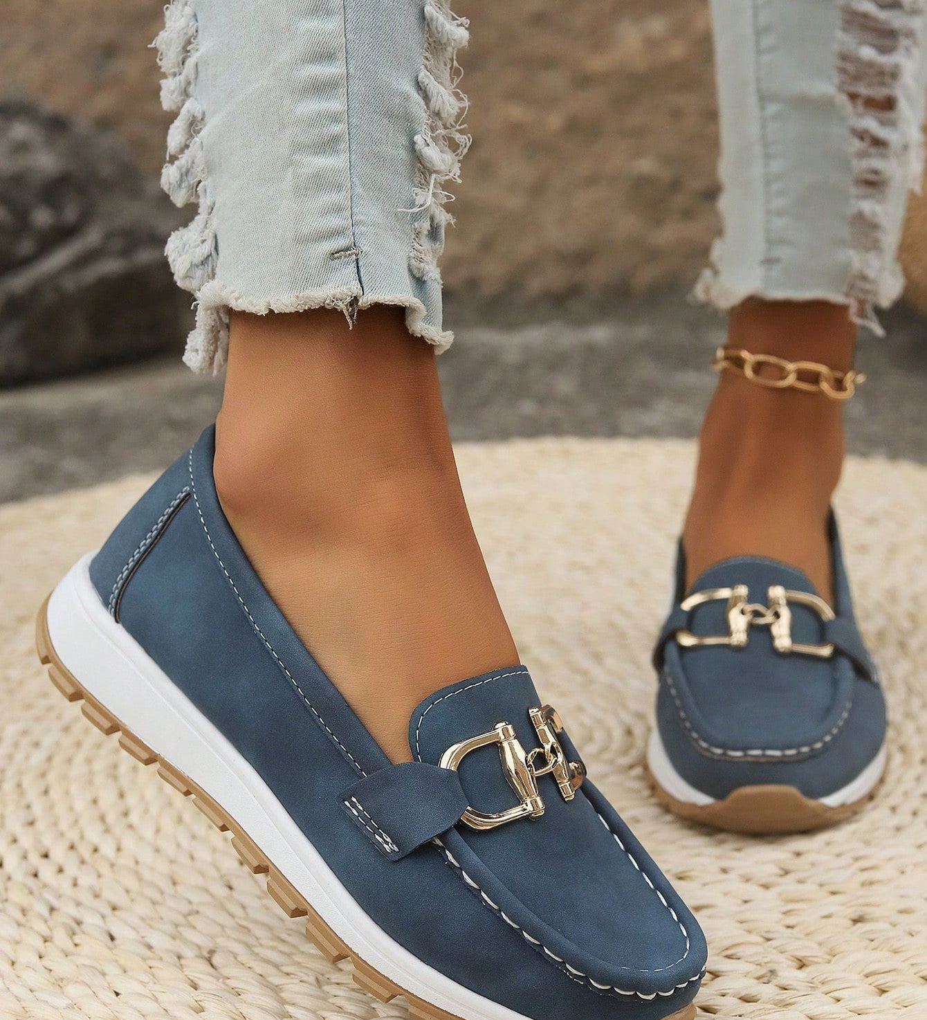 Ellie - Flache Schnallen-Lauflernschuhe