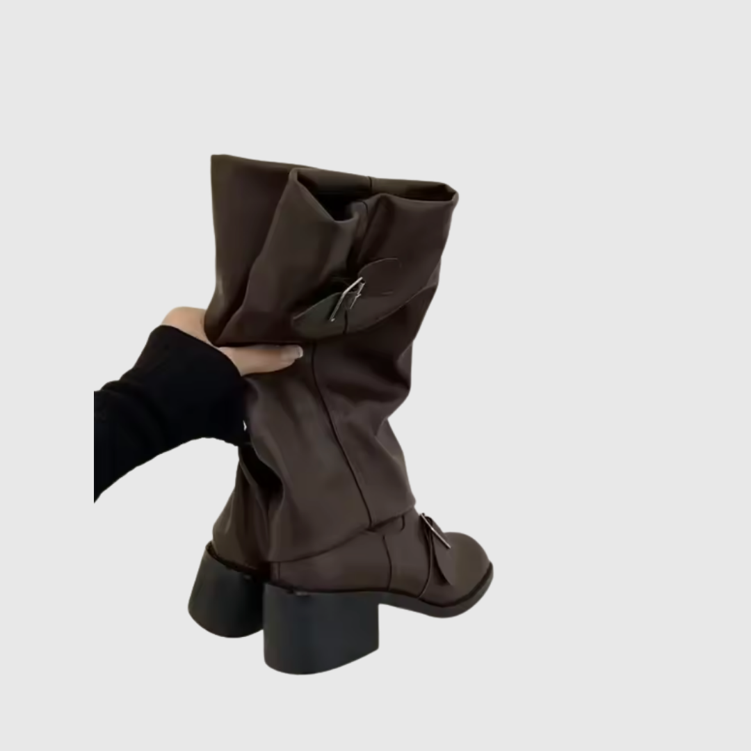 Damen Lederstiefel — ISOLDEIA