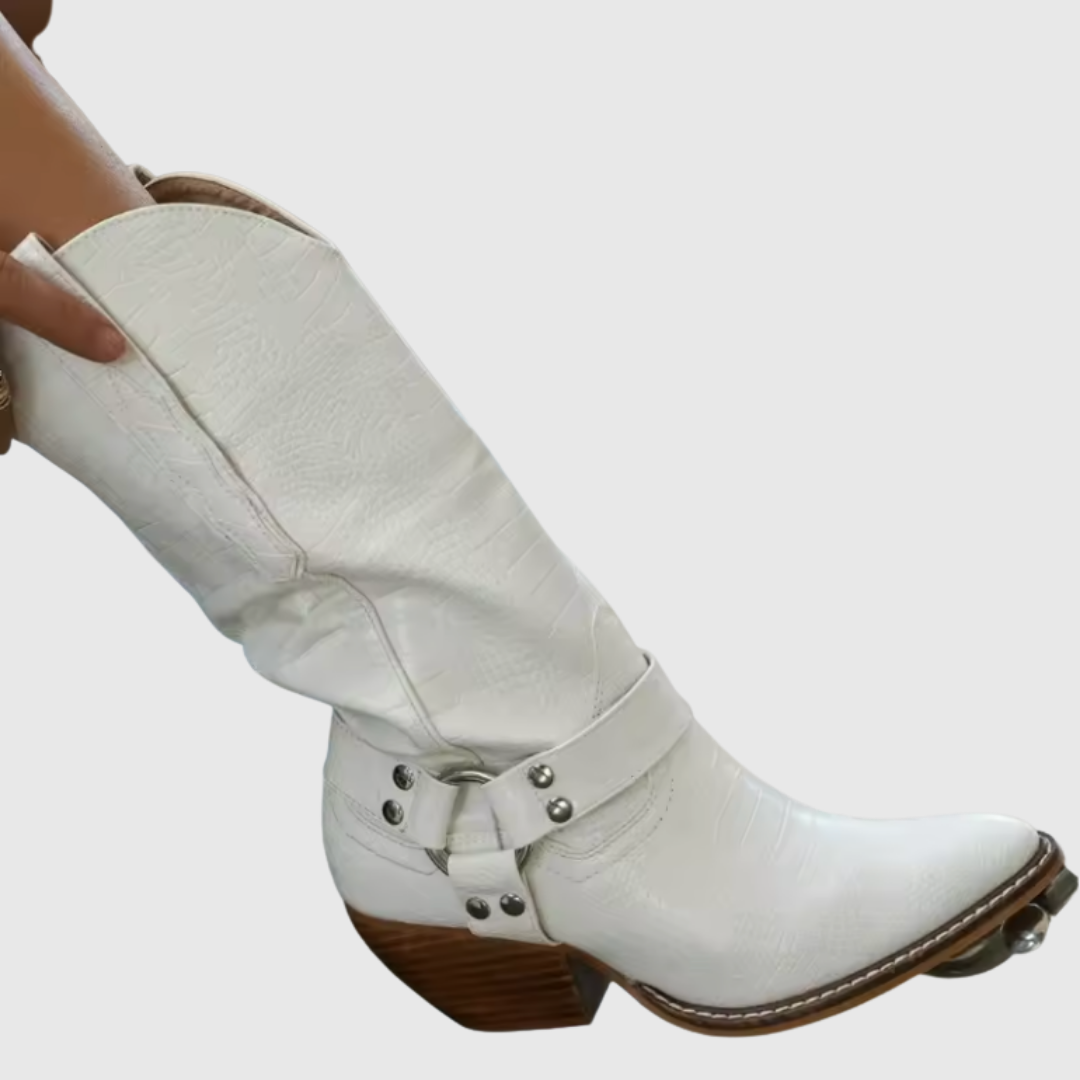 Damen Lederstiefel — FIORENNE
