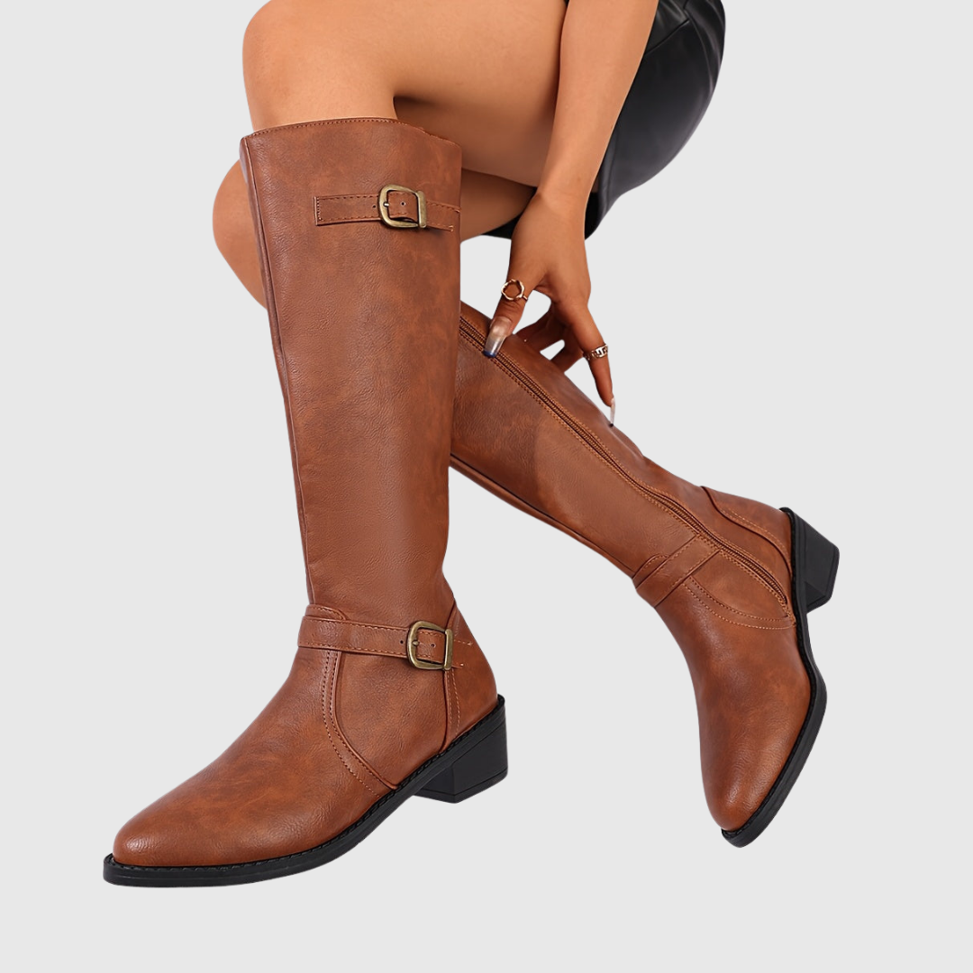 Damen Lederstiefel — ANASTELLE