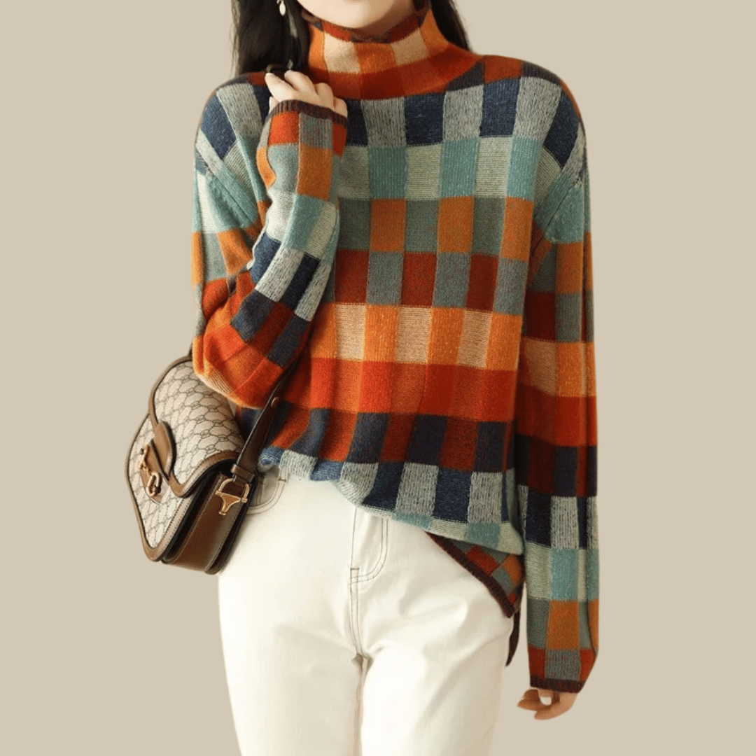 Christiane | Oversize-Pullover mit Rollkragen