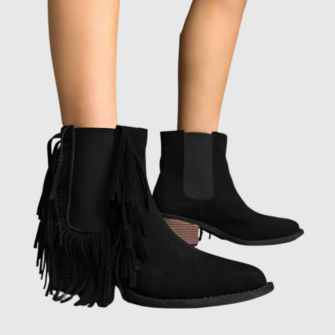 Damen Wildlederstiefel — OLIVINE