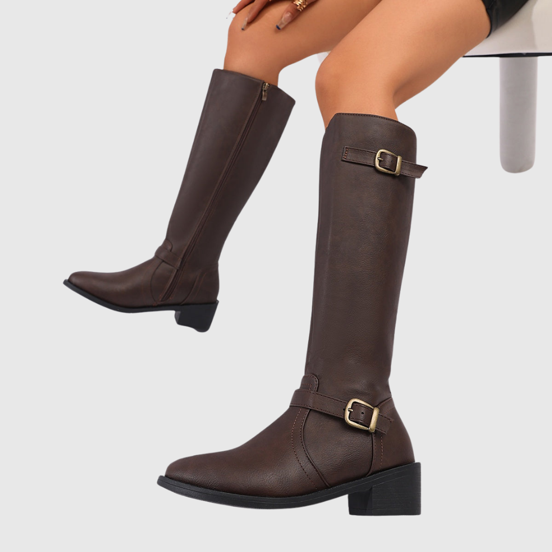 Damen Lederstiefel — ANASTELLE