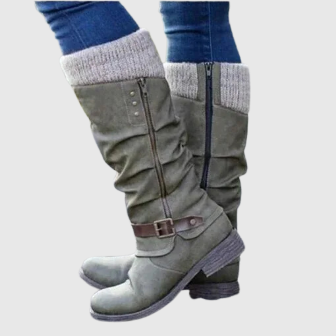 Damen Lederstiefel — THESSARA