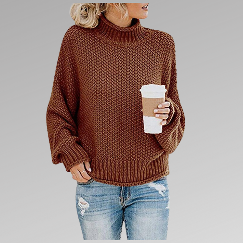 Margaux | Oversize Pullover mit Rollkragen