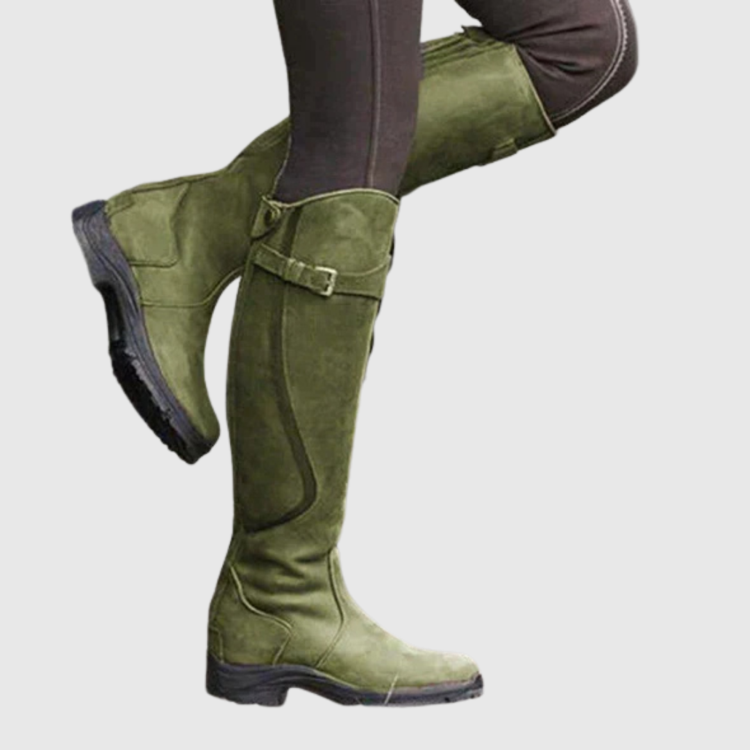 Damen Lederstiefel — DELYRA