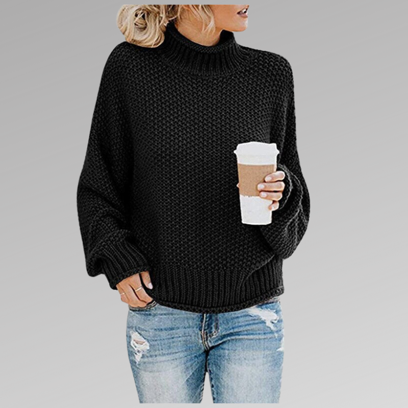 Margaux | Oversize Pullover mit Rollkragen