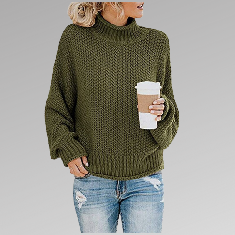 Margaux | Oversize Pullover mit Rollkragen