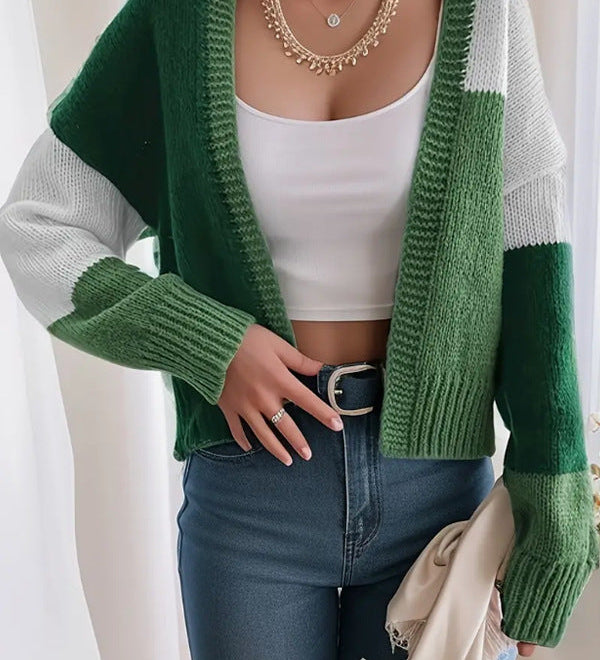 Lucile | Cardigan Court Colorblock Boutonne