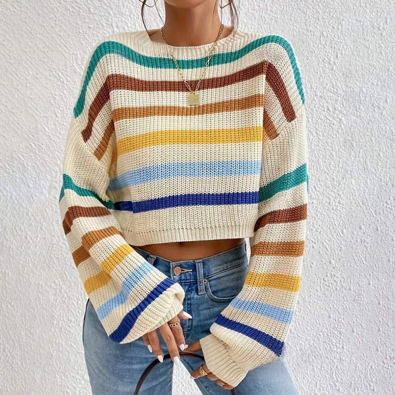 Mathilde | Kurzgestreifter Pulli