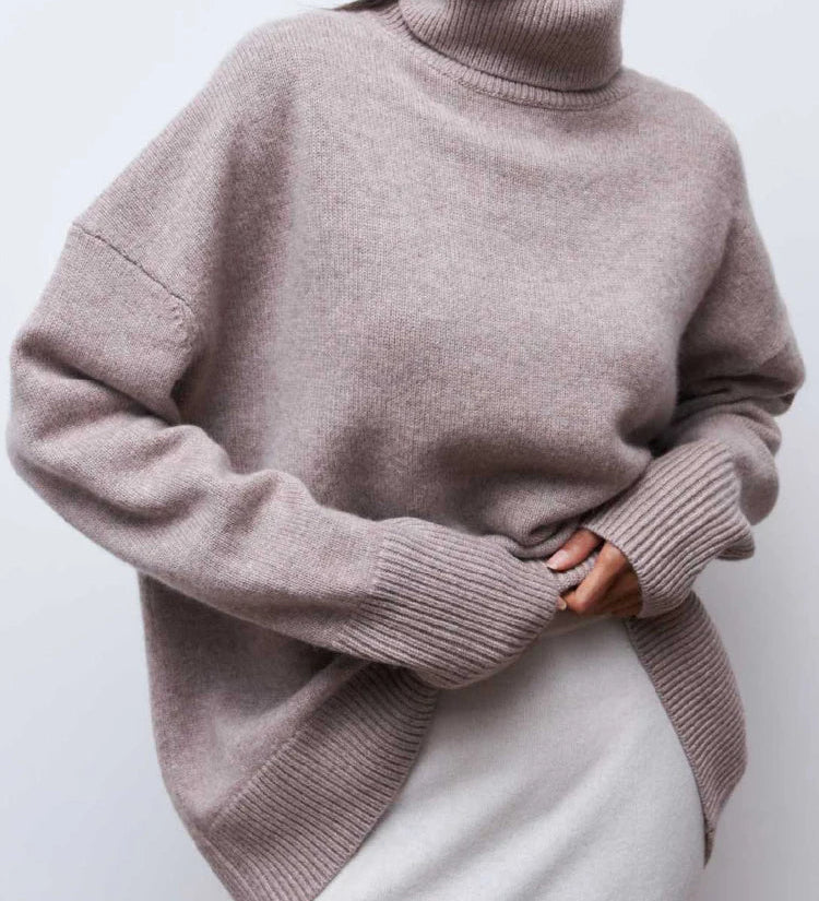 Colette | Oversize Pullover mit Rollkragen