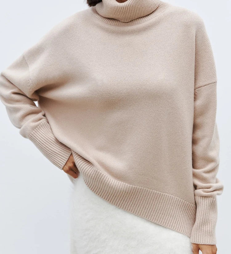 Colette | Oversize Pullover mit Rollkragen