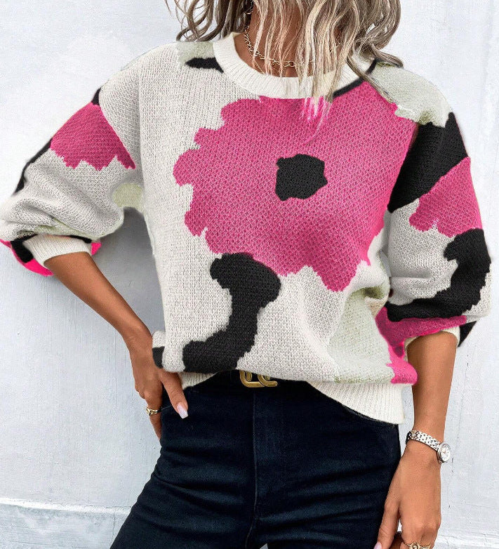 Margot | Pullover mit floralem Muster für Damen