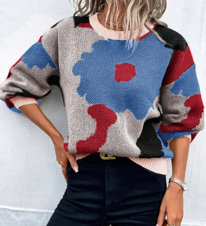 Margot | Pullover mit floralem Muster für Damen