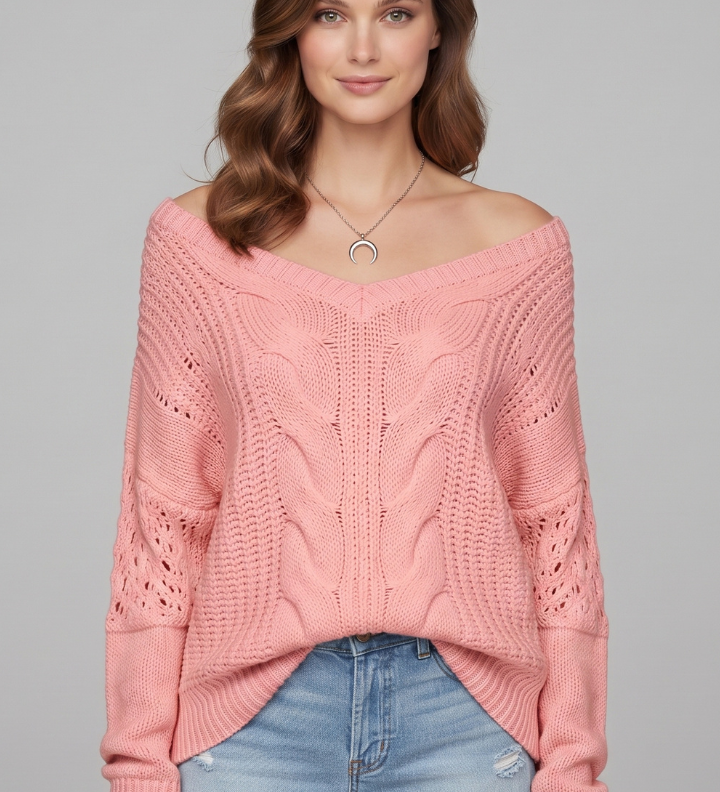 Berenice | Oversize Pullover mit Rundhalsausschnitt