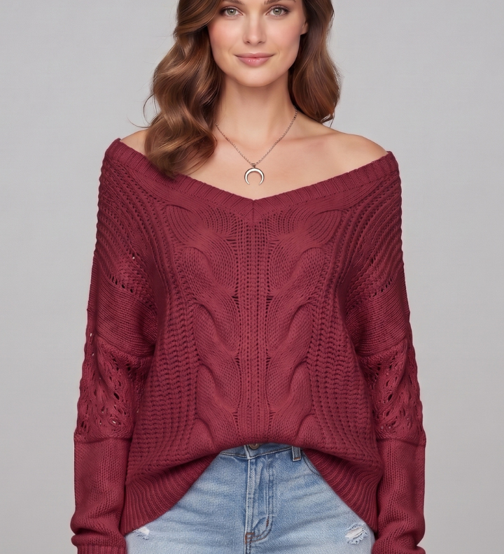 Berenice | Oversize Pullover mit Rundhalsausschnitt
