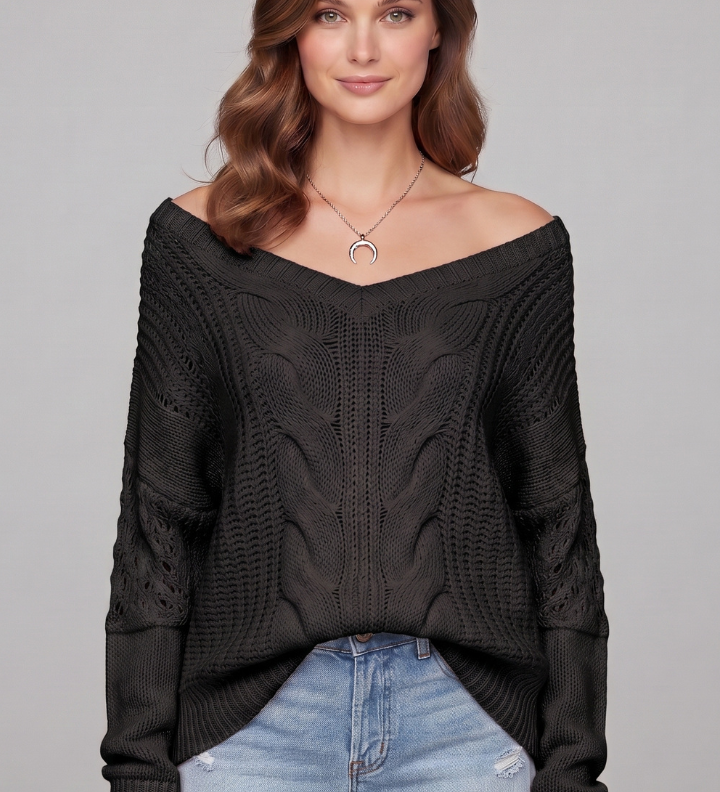 Berenice | Oversize Pullover mit Rundhalsausschnitt