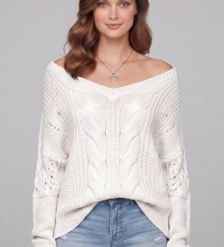 Berenice | Oversize Pullover mit Rundhalsausschnitt