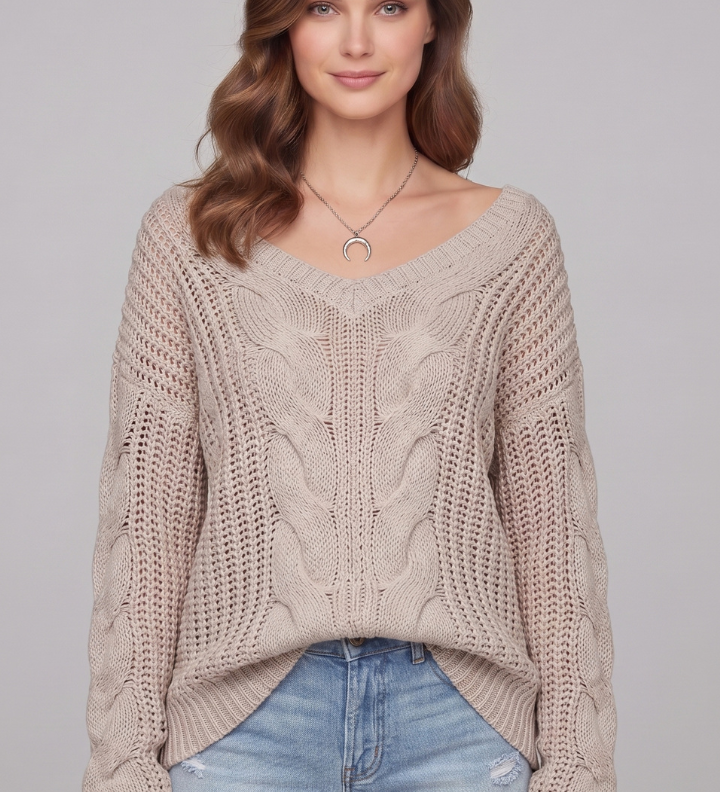 Berenice | Oversize Pullover mit Rundhalsausschnitt