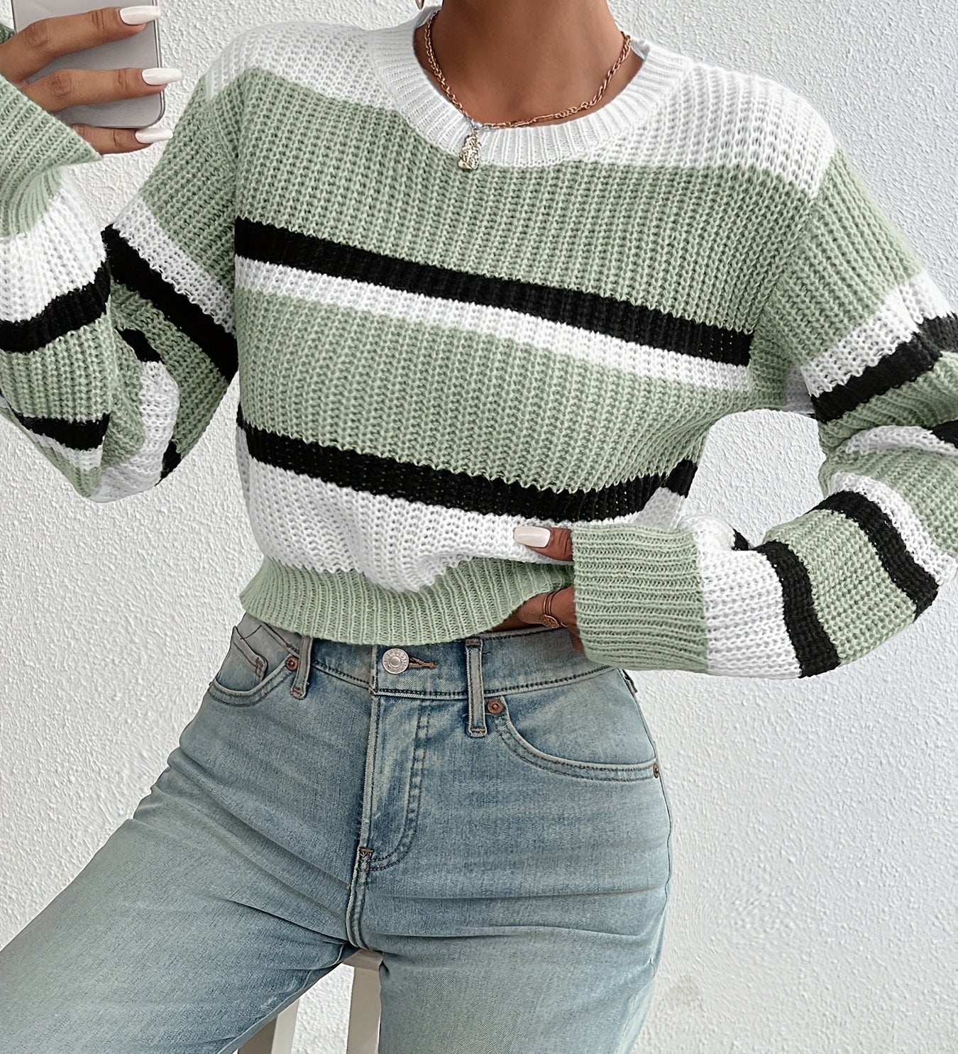 Eleonore | Kurzpullover gestreift