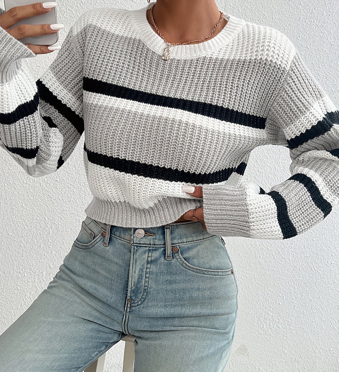 Eleonore | Kurzpullover gestreift