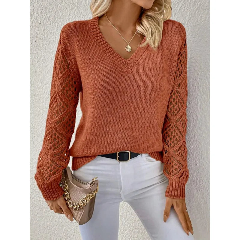 Danielle | Eleganter Pulli mit V-Ausschnitt