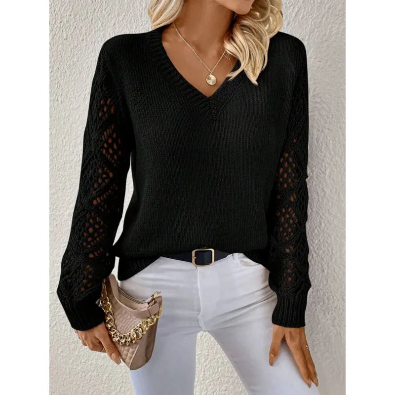 Danielle | Eleganter Pulli mit V-Ausschnitt
