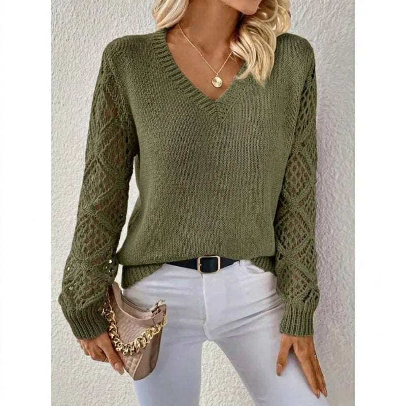 Danielle | Eleganter Pulli mit V-Ausschnitt