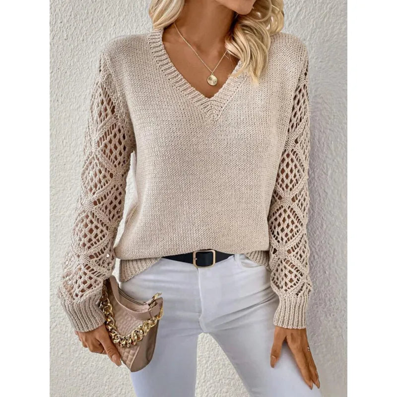Danielle | Eleganter Pulli mit V-Ausschnitt